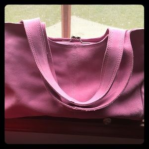 Anthropologie Nest Pink Suede Handbag